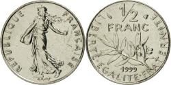 World Coins - Coin, France, Semeuse, 1/2 Franc, 1999, Paris, , Nickel, KM:931.1