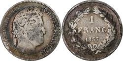 World Coins - France, Franc, Louis-Philippe, 1837, Paris, Silver, , KM:748.1