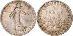 World Coins - Coin, France, Semeuse, Franc, 1904, Paris, , Silver, KM:844.1