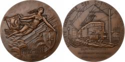 World Coins - France, Medal, SNCF, électrification, 1959, Bronze, Belmondo,