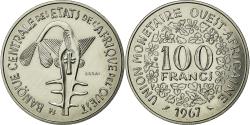 World Coins - Coin, West African States, 100 Francs, 1967, , Nickel, KM:4