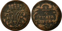 World Coins - Coin, German States, COLOGNE, Maximilian Friedrich, 1/4 St, 1763,
