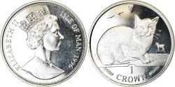 World Coins - Coin, Isle of Man, Elizabeth II, Crown, 1996, Pobjoy Mint, Chat Sacré de