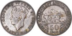 World Coins - Coin, EAST AFRICA, George VI, 50 Cents, 1943, , Silver, KM:27