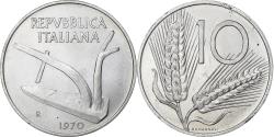 World Coins - Italy, 10 Lire, 1970, Rome, Aluminum, , KM:93