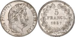 World Coins - France, 5 Francs, Louis-Philippe, 1837, Rouen, Silver, , Gadoury:678