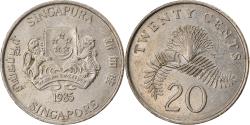 World Coins - Coin, Singapore, 20 Cents, 1985, British Royal Mint, , Copper-nickel