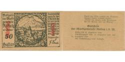 World Coins - Banknote, Austria, Koffatz 50 Heller, village, 1920 UNC(63) Mehl:FS 848b