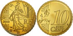 World Coins - France, 10 Euro Cent, 2009, Paris, Brass, , Gadoury:4b., KM:1410