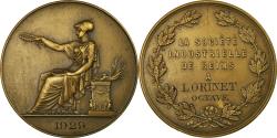 World Coins - France, Medal, La Société Industrielle de Reims, 1929, Brenet, , Bronze