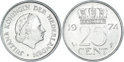 World Coins - Coin, Netherlands, 25 Cents, 1974