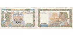 World Coins - France, 500 Francs, La Paix, 1941, F.3829, EF(40-45), Fayette:32.23, KM:95b