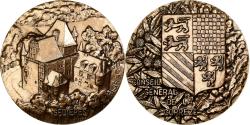 World Coins - France, Medal, Conseil Général de la Corrèze, Sédières, Bronze,