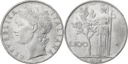 World Coins - Italy, 100 Lire, 1956, Rome, Stainless Steel, , KM:96.1