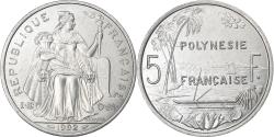 World Coins - French Polynesia, 5 Francs, 1992, Paris, Aluminum, , Lecompte:61, KM:12