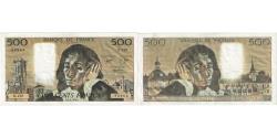 World Coins - France, 500 Francs, Pascal, 1980, X.126, AU(50-53), Fayette:71.22, KM:156e