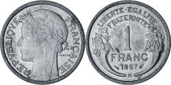 World Coins - France, Morlon, Franc, 1957, Beaumont - Le Roger, , Aluminum
