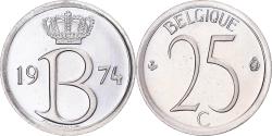 World Coins - Coin, Belgium, 25 Centimes, 1974, Brussels, , Copper-nickel, KM:153.1