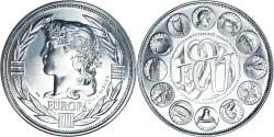 World Coins - France, Medal, Ecu Europa, Marianne, Politics, 1993, Rodier,
