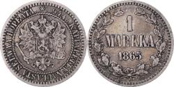 World Coins - Coin, Finland, Alexander II, Markka, 1865, Helsinki, , Silver, KM:3.1