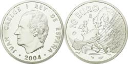 World Coins - Spain, 10 Euro, 2004, , Silver, KM:1099