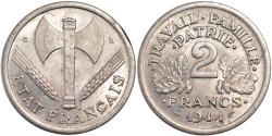 World Coins - Coin, France, Bazor, 2 Francs, 1944, Castelsarrasin, , Aluminum