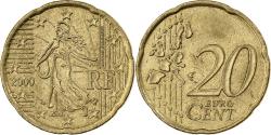 World Coins - France, 20 Euro Cent, 2000, Paris, Nordic gold,
