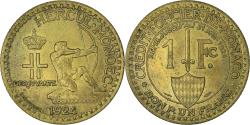 World Coins - Coin, Monaco, Louis II, Franc, 1924, Poissy, , Aluminum-Bronze, KM:111