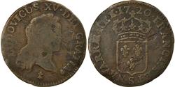 World Coins - Coin, France, Louis XV, Demi sol au buste enfantin, 1/2 Sol, 1720, Reims