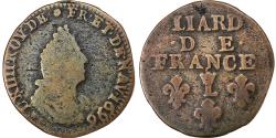 World Coins - France, Louis XIV, Liard, 1696, Lille, Copper, , Gadoury:81