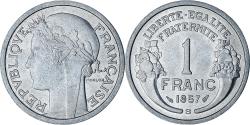 World Coins - France, Morlon, Franc, 1957, Beaumont - Le Roger, , Aluminum