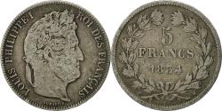 World Coins - Coin, France, Louis-Philippe, 5 Francs, 1834, Toulouse, , Silver