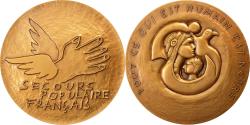 World Coins - France, Medal, French Fifth Republic, Politics, Society, War, 1983,