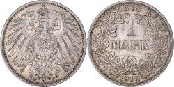 World Coins - Coin, GERMANY - EMPIRE, Wilhelm II, Mark, 1910, Stuttgart, , Silver