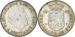 World Coins - Coin, Netherlands, Juliana, 10 Gulden, 1973, , Silver, KM:196