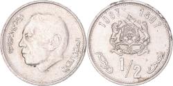 World Coins - Coin, Morocco, 1/2 Dirham, 1987