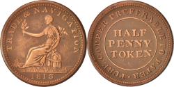 World Coins - Canada, Token, Trade and navigation halfpenny, 1813, , Copper