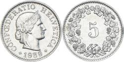 World Coins - Coin, Switzerland, 5 Rappen, 1959