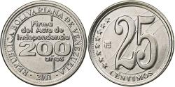 World Coins - Venezuela, 25 Centimos, 2011, Nickel plated steel, , KM:99