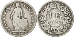 World Coins - Coin, Switzerland, Franc, 1876, Bern, , Silver, KM:24