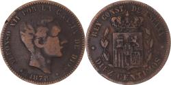 World Coins - Coin, Spain, 10 Centimos, 1878