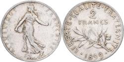 World Coins - France, 2 Francs, Semeuse, 1899, Paris, Silver, , Gadoury:532, KM:845.1