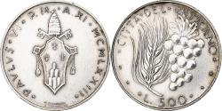 World Coins - Vatican, Paul VI, 500 Lire, 1973 (Anno XI), Rome, Silver, , KM:123