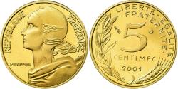 World Coins - Coin, France, Marianne, 5 Centimes, 2001, Paris, BE, , Aluminum-Bronze