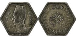 World Coins - Egypt, Farouk, 2 Piastres, 1944/ AH1363, British Royal Mint, Silver,