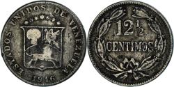 World Coins - Coin, Venezuela, 12-1/2 Centimos, 1946, , Cupro Nickel