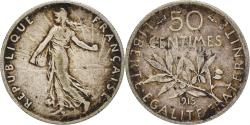 World Coins - Coin, France, Semeuse, 50 Centimes, 1915, Paris, , Silver, KM:854