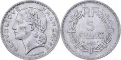 World Coins - France, 5 Francs, Lavrillier, 1950, Paris, Aluminum, , KM:888b.1