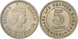 World Coins - MALAYA & BRITISH BORNEO, 5 Cents, 1961, Copper-nickel, , KM:1