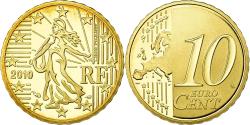 World Coins - France, 10 Euro Cent, 2010, Proof, , Brass, KM:1410